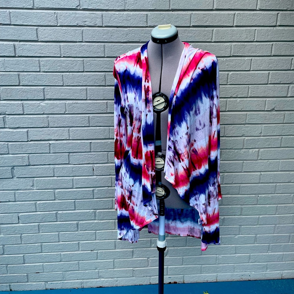 Red White & Blue Tie Dye Cardigan 🇺🇸